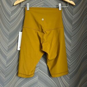 Lululemon‎ Align Super High Rise Short 10" Gold Spice size 4 NWT